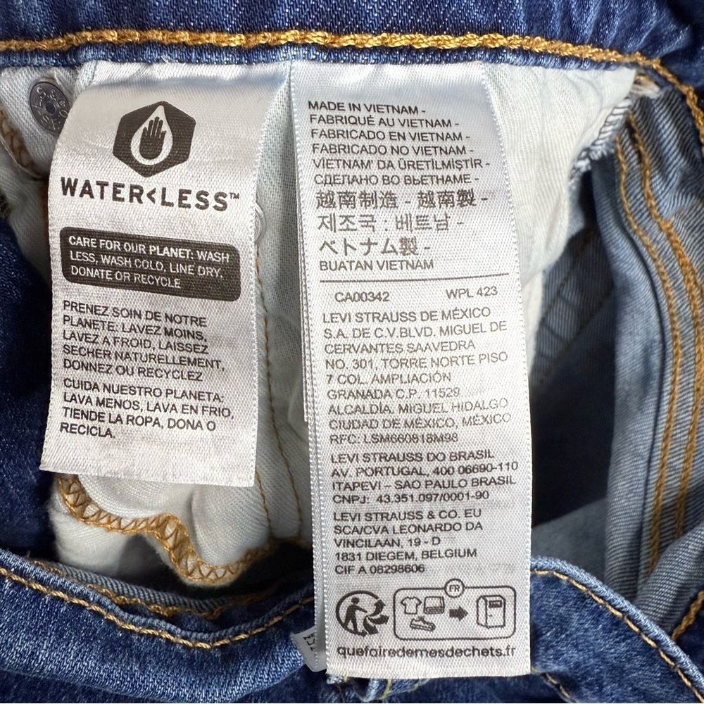 Levi’s 505 Men's Blue Denim Jeans Size 38 Waist 32 Length GUC - Picture 5 of 6